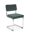 Halmar K510 krzesło ciemny zielony, materiał: tkanina - velvet / stal chromowana Halmar K510 krzesło ciemny zielony, materiał: tkanina - velvet / stal chromowana