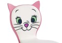 Halmar KITTY 2 fotel obrotowy młodzieżowy biało-różowy Halmar KITTY 2 fotel obrotowy młodzieżowy biało-różowy