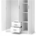 SZAFA DWUDRZWIOWA Z SZUFLADAMI LIMA S-2 Halmar BIAŁA POŁYSK MDF laminat obrzeża ABS PÓŁKI DRĄŻEK SZAFA DWUDRZWIOWA Z SZUFLADAMI LIMA S-2 Halmar BIAŁA POŁYSK MDF laminat obrzeża ABS PÓŁKI DRĄŻEK