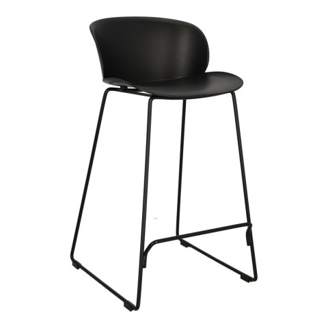 HOKER Vivia 66cm KRZESŁO BAROWE CZARNY Intesi SIEDZISKO TWORZYWO PP PODSTAWA STAL MALOWANA Z PODPÓRKĄ NA NOGI HOKER Vivia 66cm KRZESŁO BAROWE CZARNY Intesi SIEDZISKO TWORZYWO PP PODSTAWA STAL MALOWANA Z PODPÓRKĄ NA NOGI
