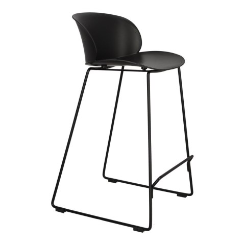 HOKER Vivia 66cm KRZESŁO BAROWE CZARNY Intesi SIEDZISKO TWORZYWO PP PODSTAWA STAL MALOWANA Z PODPÓRKĄ NA NOGI HOKER Vivia 66cm KRZESŁO BAROWE CZARNY Intesi SIEDZISKO TWORZYWO PP PODSTAWA STAL MALOWANA Z PODPÓRKĄ NA NOGI