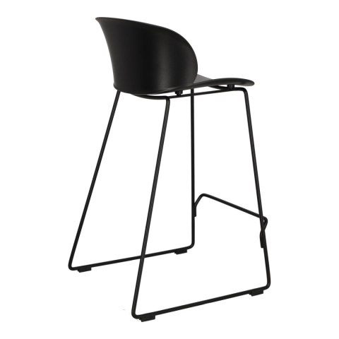 HOKER Vivia 66cm KRZESŁO BAROWE CZARNY Intesi SIEDZISKO TWORZYWO PP PODSTAWA STAL MALOWANA Z PODPÓRKĄ NA NOGI HOKER Vivia 66cm KRZESŁO BAROWE CZARNY Intesi SIEDZISKO TWORZYWO PP PODSTAWA STAL MALOWANA Z PODPÓRKĄ NA NOGI