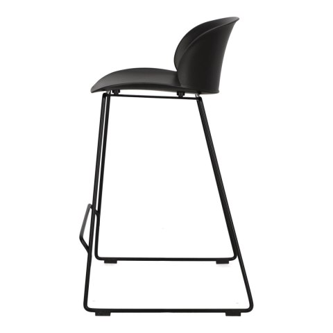 HOKER Vivia 66cm KRZESŁO BAROWE CZARNY Intesi SIEDZISKO TWORZYWO PP PODSTAWA STAL MALOWANA Z PODPÓRKĄ NA NOGI HOKER Vivia 66cm KRZESŁO BAROWE CZARNY Intesi SIEDZISKO TWORZYWO PP PODSTAWA STAL MALOWANA Z PODPÓRKĄ NA NOGI