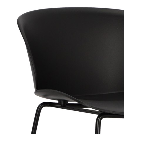 HOKER Vivia 66cm KRZESŁO BAROWE CZARNY Intesi SIEDZISKO TWORZYWO PP PODSTAWA STAL MALOWANA Z PODPÓRKĄ NA NOGI HOKER Vivia 66cm KRZESŁO BAROWE CZARNY Intesi SIEDZISKO TWORZYWO PP PODSTAWA STAL MALOWANA Z PODPÓRKĄ NA NOGI