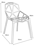 KRZESŁO SPLIT PREMIUM CZARNE - ALUMINIUM nogi czarne King Home WYGODNE I NOWOCZESNE KRZESŁO SPLIT PREMIUM CZARNE - ALUMINIUM nogi czarne King Home WYGODNE I NOWOCZESNE