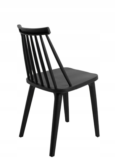 KRZESŁO RIBS BLACK czarne - tworzywo PP MODESTO DO WNĘTRZ I NA ZEWNĄTRZ KRZESŁO RIBS BLACK czarne - tworzywo PP MODESTO DO WNĘTRZ I NA ZEWNĄTRZ