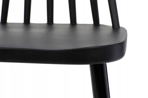 KRZESŁO RIBS BLACK czarne - tworzywo PP MODESTO DO WNĘTRZ I NA ZEWNĄTRZ KRZESŁO RIBS BLACK czarne - tworzywo PP MODESTO DO WNĘTRZ I NA ZEWNĄTRZ