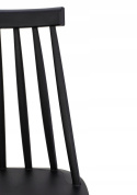 KRZESŁO RIBS BLACK czarne - tworzywo PP MODESTO DO WNĘTRZ I NA ZEWNĄTRZ KRZESŁO RIBS BLACK czarne - tworzywo PP MODESTO DO WNĘTRZ I NA ZEWNĄTRZ