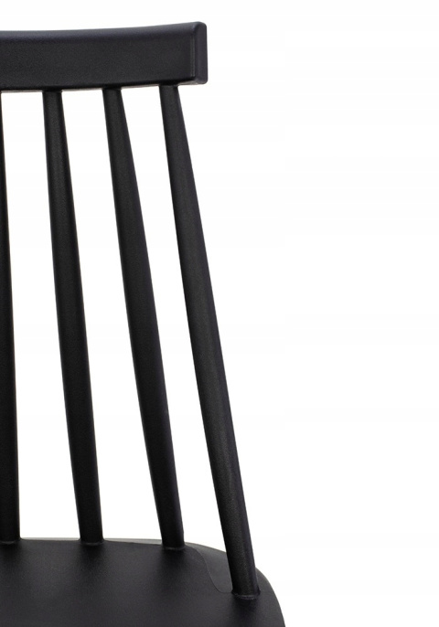 KRZESŁO RIBS BLACK czarne - tworzywo PP MODESTO DO WNĘTRZ I NA ZEWNĄTRZ KRZESŁO RIBS BLACK czarne - tworzywo PP MODESTO DO WNĘTRZ I NA ZEWNĄTRZ
