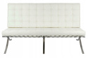 SOFA BARCELON PRESTIGE biała - WŁOSKA SKÓRA naturalna PIKOWANA STAL POLEROWANA KING HOME TRZYOSOBOWA SOFA BARCELON PRESTIGE biała - WŁOSKA SKÓRA naturalna PIKOWANA STAL POLEROWANA KING HOME TRZYOSOBOWA