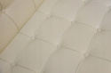 SOFA BARCELON PRESTIGE biała - WŁOSKA SKÓRA naturalna PIKOWANA STAL POLEROWANA KING HOME TRZYOSOBOWA SOFA BARCELON PRESTIGE biała - WŁOSKA SKÓRA naturalna PIKOWANA STAL POLEROWANA KING HOME TRZYOSOBOWA