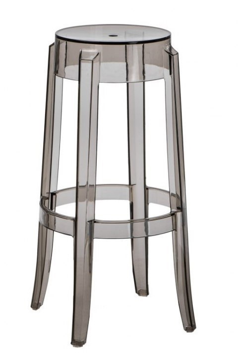 STOŁEK BAROWY HOKER Duch D2.DESIGN SZARY TRANSPARENTNY 75cm TWORZYWO Z PODPÓRKĄ NA NOGI STOŁEK BAROWY HOKER Duch D2.DESIGN SZARY TRANSPARENTNY 75cm TWORZYWO Z PODPÓRKĄ NA NOGI