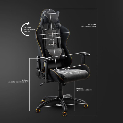 Halmar EVOLVE PRO Gaming fotel obrotowy, gabinetowy czarno-szarobeżowy-pomarańczowy Multiblock Halmar EVOLVE PRO Gaming fotel obrotowy, gabinetowy czarno-szarobeżowy-pomarańczowy Multiblock
