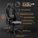 Halmar EVOLVE PRO Gaming fotel obrotowy, gabinetowy czarno-szarobeżowy-pomarańczowy Multiblock Halmar EVOLVE PRO Gaming fotel obrotowy, gabinetowy czarno-szarobeżowy-pomarańczowy Multiblock