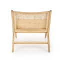Halmar FODEN 2 fotel wypoczynkowy, naturalny, materiał: drewno lite - jesionowe / rattan naturalny Halmar FODEN 2 fotel wypoczynkowy, naturalny, materiał: drewno lite - jesionowe / rattan naturalny