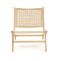 Halmar FODEN 2 fotel wypoczynkowy, naturalny, materiał: drewno lite - jesionowe / rattan naturalny Halmar FODEN 2 fotel wypoczynkowy, naturalny, materiał: drewno lite - jesionowe / rattan naturalny