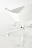 Halmar GASLY fotel młodzieżowy biały tworzywo/ekoskóra