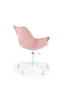 Halmar GASLY fotel obrotowy, młodzieżowy różowy tworzywo/ekoskóra