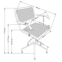Halmar INCAS fotel obrotowy do biurka gabinetowy brązowy / czarny, tworzywo Halmar INCAS fotel obrotowy do biurka gabinetowy brązowy / czarny, tworzywo