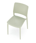 Halmar K514 krzesło miętowy, materiał: polipropylen, możliwość sztaplowania