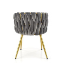 Halmar K517 krzesło popielaty, materiał: tkanina - velvet / stal malowana proszkowo Halmar K517 krzesło popielaty, materiał: tkanina - velvet / stal malowana proszkowo
