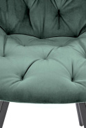 Halmar K519 krzesło ciemny zielony, funkcja obracania, tkanina - velvet / stal malowana proszkowo Halmar K519 krzesło ciemny zielony, funkcja obracania, tkanina - velvet / stal malowana proszkowo