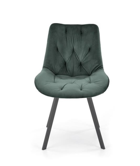 Halmar K519 krzesło ciemny zielony, funkcja obracania, tkanina - velvet / stal malowana proszkowo Halmar K519 krzesło ciemny zielony, funkcja obracania, tkanina - velvet / stal malowana proszkowo