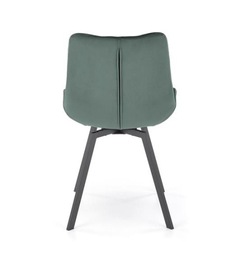 Halmar K519 krzesło ciemny zielony, funkcja obracania, tkanina - velvet / stal malowana proszkowo Halmar K519 krzesło ciemny zielony, funkcja obracania, tkanina - velvet / stal malowana proszkowo