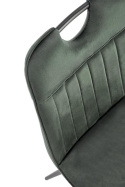 Halmar K521 krzesło ciemny zielony, tkanina - velvet / stal malowana proszkowo Halmar K521 krzesło ciemny zielony, tkanina - velvet / stal malowana proszkowo