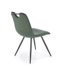 Halmar K521 krzesło ciemny zielony, tkanina - velvet / stal malowana proszkowo Halmar K521 krzesło ciemny zielony, tkanina - velvet / stal malowana proszkowo