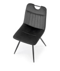 Halmar K521 krzesło czarny, tkanina - velvet / stal malowana proszkowo Halmar K521 krzesło czarny, tkanina - velvet / stal malowana proszkowo