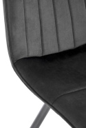 Halmar K521 krzesło czarny, tkanina - velvet / stal malowana proszkowo Halmar K521 krzesło czarny, tkanina - velvet / stal malowana proszkowo