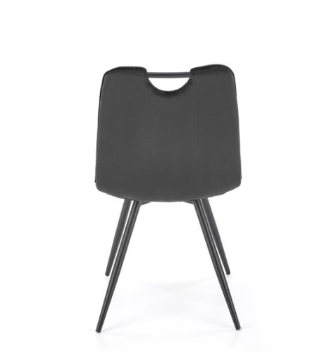 Halmar K521 krzesło czarny, tkanina - velvet / stal malowana proszkowo Halmar K521 krzesło czarny, tkanina - velvet / stal malowana proszkowo
