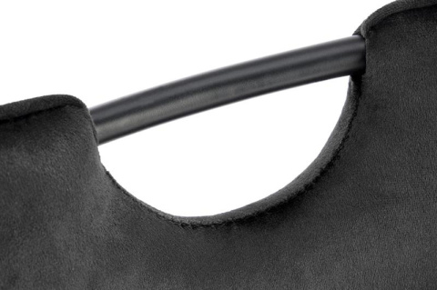 Halmar K521 krzesło czarny, tkanina - velvet / stal malowana proszkowo Halmar K521 krzesło czarny, tkanina - velvet / stal malowana proszkowo