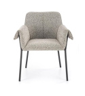 Halmar K522 krzesło popielaty, materiał: tkanina / stal malowana proszkowo