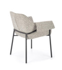 Halmar K522 krzesło popielaty, materiał: tkanina / stal malowana proszkowo