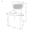 Halmar K524 krzesło zielony, materiał: eko skóra / rattan syntetyczny / polipropylen / stal malowana proszkowo Halmar K524 krzesło zielony, materiał: eko skóra / rattan syntetyczny / polipropylen / stal malowana proszkowo