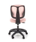 Halmar NANI fotel obrotowy do biurka, młodzieżowy różowy, tkanina membranowa / siatka