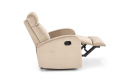 Halmar WONDER fotel rozkładany z funkcja kołyski, beżowy, tkanina velvet