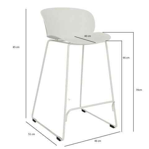 HOKER Vivia 66cm KRZESŁO BAROWE BIAŁE intesi SIEDZISKO TWORZYWO PP PODSTAWA STAL MALOWANA Z PODPÓRKĄ NA NOGI HOKER Vivia 66cm KRZESŁO BAROWE BIAŁE intesi SIEDZISKO TWORZYWO PP PODSTAWA STAL MALOWANA Z PODPÓRKĄ NA NOGI