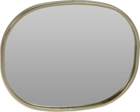 LUSTRO O NIEREGULARNYM KSZTAŁCIE Champagne 20x25cm Intesi W METALOWEJ RAMIE LUSTRO O NIEREGULARNYM KSZTAŁCIE Champagne 20x25cm Intesi W METALOWEJ RAMIE