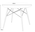 STÓŁ OKRĄGŁY DTW 100 cm blat BIAŁY MDF LAKIEROWANY Intesi PODSTAWA DREWNO BUKOWE Z METALOWYMI ŁĄCZENIAMI CZARNYMI STÓŁ OKRĄGŁY DTW 100 cm blat BIAŁY MDF LAKIEROWANY Intesi PODSTAWA DREWNO BUKOWE Z METALOWYMI ŁĄCZENIAMI CZARNYMI