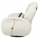 FOTEL OBROTOWY TAPE TEDDY King Home BIAŁY TAPICERKA TKANINA TEDDY PODSTAWA METAL CZARNY DO SALONU DO POKOJU FOTEL OBROTOWY TAPE TEDDY King Home BIAŁY TAPICERKA TKANINA TEDDY PODSTAWA METAL CZARNY DO SALONU DO POKOJU