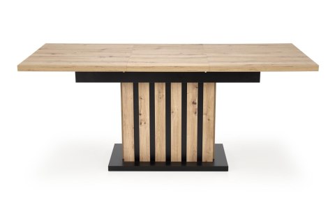 STÓŁ ROZKŁADANY LAMELLO 130-180/80 cm DĄB ARTISAN / CZARNY HALMAR PROSTOKĄTNY PŁYTA LAMINOWANA STÓŁ ROZKŁADANY LAMELLO 130-180/80 cm DĄB ARTISAN / CZARNY HALMAR PROSTOKĄTNY PŁYTA LAMINOWANA
