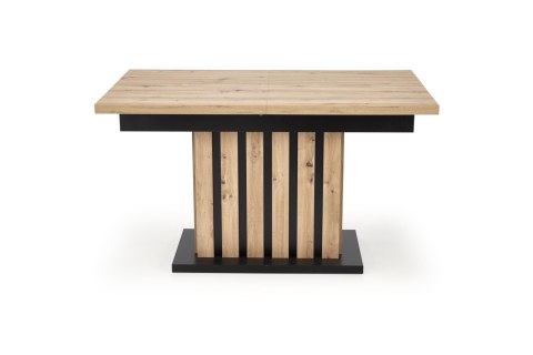STÓŁ ROZKŁADANY LAMELLO 130-180/80 cm DĄB ARTISAN / CZARNY HALMAR PROSTOKĄTNY PŁYTA LAMINOWANA STÓŁ ROZKŁADANY LAMELLO 130-180/80 cm DĄB ARTISAN / CZARNY HALMAR PROSTOKĄTNY PŁYTA LAMINOWANA