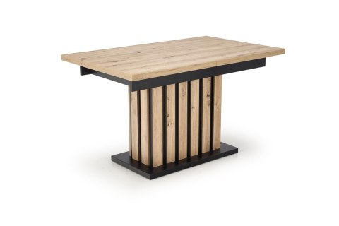 STÓŁ ROZKŁADANY LAMELLO 130-180/80 cm DĄB ARTISAN / CZARNY HALMAR PROSTOKĄTNY PŁYTA LAMINOWANA STÓŁ ROZKŁADANY LAMELLO 130-180/80 cm DĄB ARTISAN / CZARNY HALMAR PROSTOKĄTNY PŁYTA LAMINOWANA