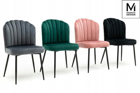 KRZESŁO RANGO Modesto Design MODESTO SZARE - WELUR NOGI CZARNE METAL DO SALONU DO JADALNI KRZESŁO RANGO Modesto Design MODESTO SZARE - WELUR NOGI CZARNE METAL DO SALONU DO JADALNI