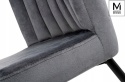 KRZESŁO RANGO Modesto Design MODESTO SZARE - WELUR NOGI CZARNE METAL DO SALONU DO JADALNI KRZESŁO RANGO Modesto Design MODESTO SZARE - WELUR NOGI CZARNE METAL DO SALONU DO JADALNI