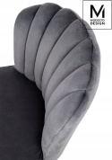 KRZESŁO RANGO Modesto Design MODESTO SZARE - WELUR NOGI CZARNE METAL DO SALONU DO JADALNI KRZESŁO RANGO Modesto Design MODESTO SZARE - WELUR NOGI CZARNE METAL DO SALONU DO JADALNI