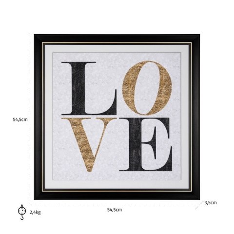 Richmond Interiors RICHMOND obraz AMOUR 55x55cm Richmond Interiors RICHMOND obraz AMOUR 55x55cm